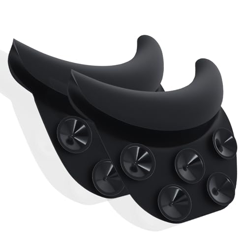 Shampoo Bowl Neck Rest Soft Silicone Shampoo Bowl Neck Cushion Salon Sink Neck Cushion for Shampoo Bowl Professional Salon & Home Use & Dual Suction Cups 2 Pack
