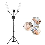 Toyshi Selfie Floor Lamp for Eyelash Extensions with Tripod Stand and Phone Holder, Portable Tattoo
