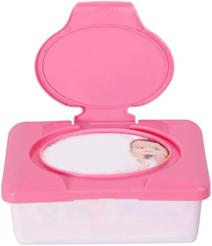 Miniatura 5 de Estuches de viaje portátiles para toallitas húmedas, caja de almacenamiento de papel de seda, estuche dispensador de toallitas de plástico,