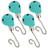 Luckkyme ZE-268S6 & ZE-208S6 Switch 3 Speed Pull Chain Control Fan Switch,4 Wire Replacement Switch...