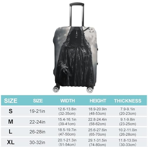 Travel Luggage Cover Elastic Suitcase Protector Anti-Scratch Washable Man in Cloak Luggage Sleeve Tsa Approved Carry on Covers Baggage Cover Fits 18-32 Inch Luggages2