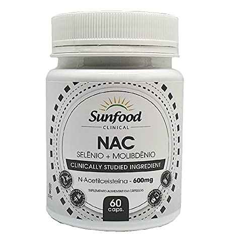 NAC com Selênio e Molibdênio 60 Cáps. Sunfood