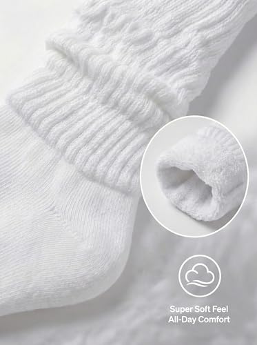 Image of HUE Women's Slouch Socks Crew Boot Chunky Ribbed Cotton Scrunch