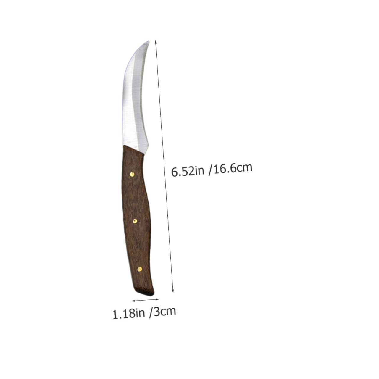 BEBEMOKO Professional Fruit Kit Stainless Steel Blade Comfortable to Hold Wooden Handle for Gourmet