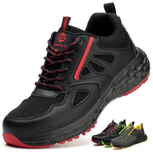ISOOUS Arbeitsschuhe Herren Sicherheitsschuhe Damen Leicht Kunststoffkappe...