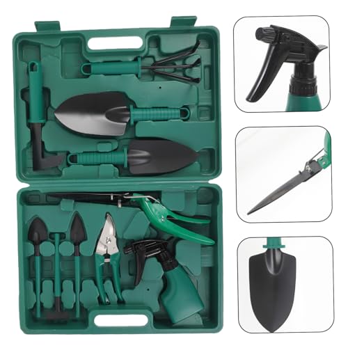 Set portátil de herramientas de jardinería BESPORTBLE con estuche miniatura 7