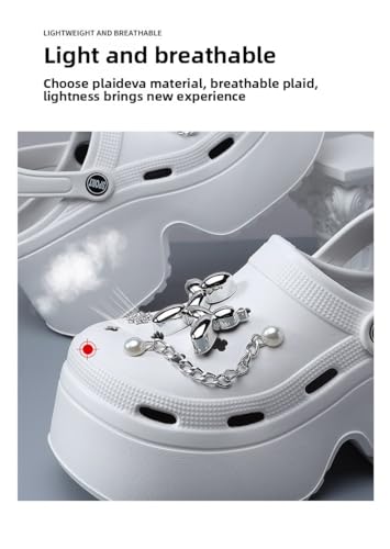 Women's Platform Sandals 2025 Summer, Thick Sole EVA Clogs with Cloud Design, Non-Slip Beach Shoes for Outdoor & Indoor, Roman-Style Comfort DIY Fashion Sandals4