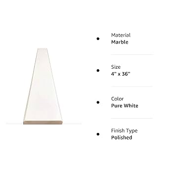 Tenedos Solid White Engineered Marble Doorway Floor