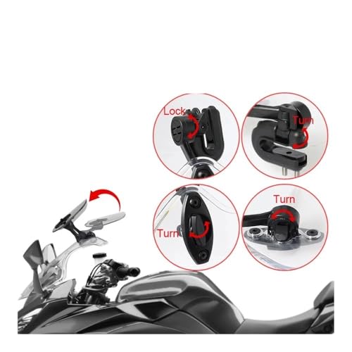Déflecteurs pare-brise Valico DS900X pour voyager confortablement - 4
