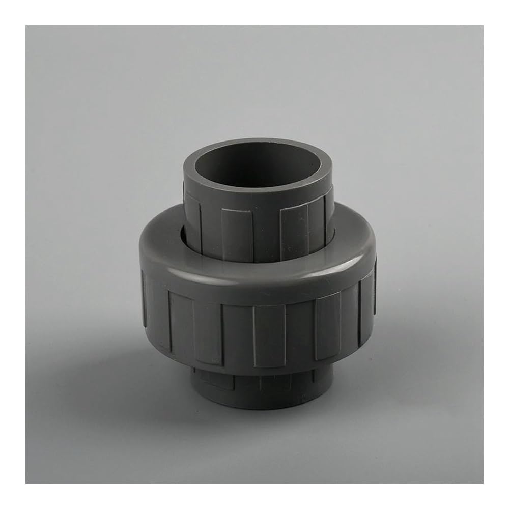 Conector recto de unión de tubería de PVC para riego e hidroponía, diámetro interior de 20-110 mm, accesorio de plástico duradero (plata, 25 mm)