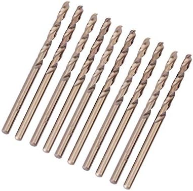 10pcs M35 HSS Cobalt Drill Bits HSS-CO Drill Bits Set Twist Drill Bits 3mm HSS Cobalt Drill Bits for Drilling on Stainless Steel