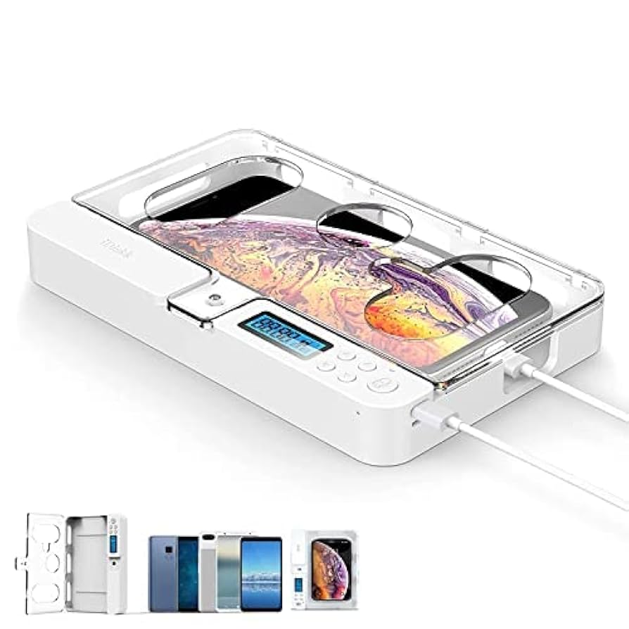 iDiskk Timer Phone Locker ホワイト iDiskk Phone Lock Box with Timer, iPhone timed Box for