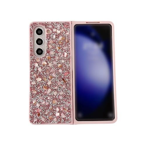 CYBERGARAGE�EGalaxy Z Fold 6 �P�[�X �ϏՌ� �J�o�[ �X�܂肽���݌^ TPU ���� ������ �T���X�� �M�����N�V�[ Z �t�H�[���h6 �ی�P�[�X(�s���N)