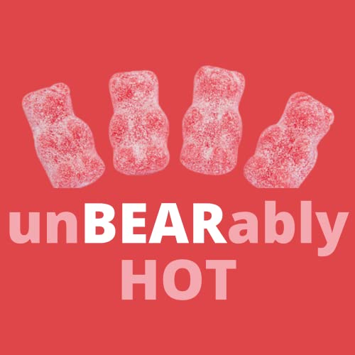 Unbearably Hot Gummy Bears, Spicy Gourmet Chewy Candies, Bulk Shareable Candy For Goodie Bags And Party Favors, Pack Of 3, 3 Ounces #TOP3