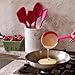 GIR: Get It Right Skinny Ladle Spoon - 3/4-Cup Navy - Heat-Resistant Non-Stick Silicone Scoop with Precision Pour Edge - Kitchen Ladle for Soups, Sauces & Batter