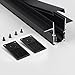 Miboxer 20 Style Flush Mounted Magnetic Rail (1M or 2M), L Horizontal Corner, L Vertical Corner, T Horizontal Corner, X Horizontal Corner, Splices (1m 20 Style Flush)