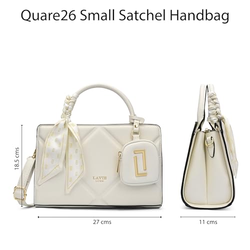 Image of Lavie Luxe Women's Quaro26 Horizontal Small Satchel Handbag | Satchel Bag for Work | Ladies Purse | Stylish Shoulder Bag | Gift For Women