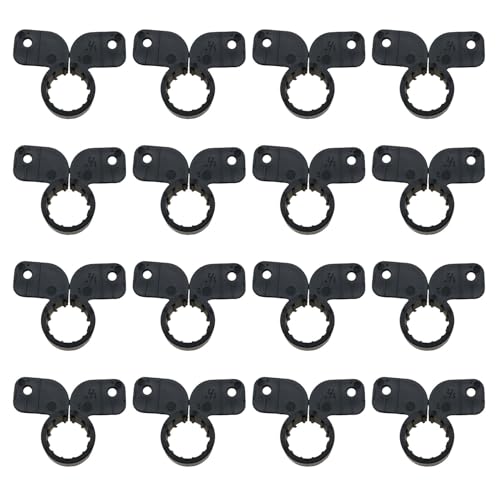TAODAN 50PCS Multipurpose Pipe Retaining Bracket PEX Clamping Tools 1/2 Inch Hard Plastic Wire Clip Retainer Gas Tube Fixing Folder