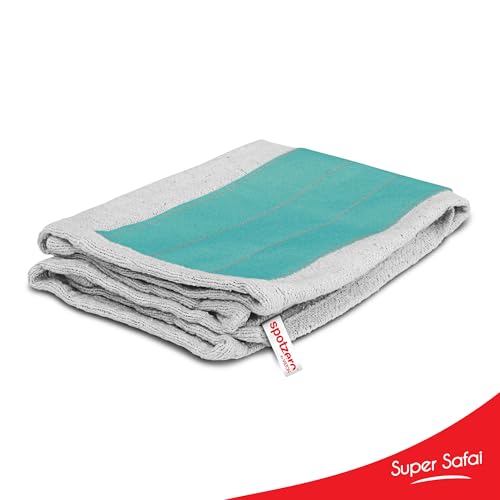 Spotzero By Milton Cloth Pocha (Aqua Green, Grey, Cotton)