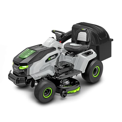 Image of EGO Power+ T6 Lawn Tractor Bagging Kit Includes Lawn Tractor Bagger, (2) Bagging Blades, and Counterweights - ABK4200T