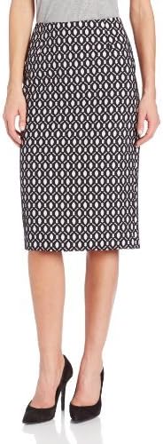 Helene Berman Women's Cross Pattern Pencil Skirt