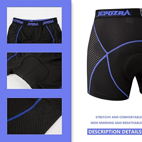 3D Acolchado Bicicleta Ciclismo Ropa Interior Pantalones Cortos Transpirable Ligero Hombres y Mujeres