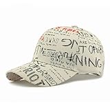 Gorras de béisbol Casquette con Letras de poliéster con Estampado Primavera y Verano Girones Ajustables para Hombres y Mujeres 41