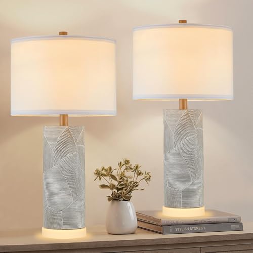Kyrid Farmhouse Table Lamps Set of...