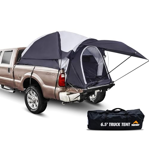 Pickup Truck Bed Camping Tent, 6.5' Ft Box Length with Front Awning