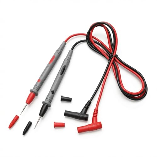 KAIWEETS Messleitungen 2er-Set – 48 Zoll Silikon, CAT III 1000V/ CAT IV 600V, Vergoldete Spitzen, 20A