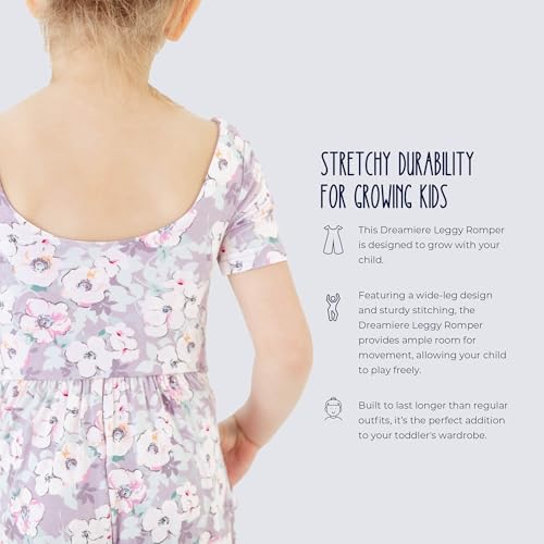 Leggy Romper Shortsleeve for Girls | Soft Stretchy Toddler Romper | Comfortable | One-Piece | Stylish Pocket Outfit3