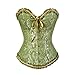 Générique Haut Corset Femme LaçAge Corset Top Bustiers Sexy Satin Plus Size Shapewear Robe De MariéE Bustier Corset Bustiers (4XL,Vert)