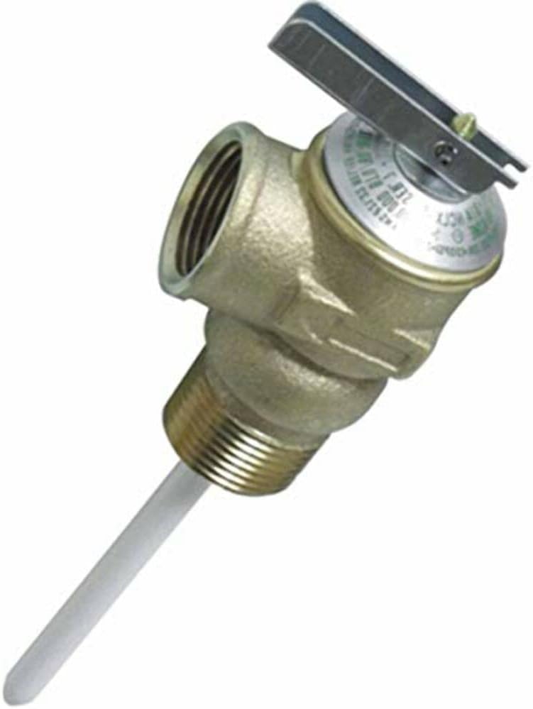 Camco 10471 Propane Hose and Connector (T and P Valve 3/4In with 4In Probe Coated, 150Psi, Bulk)