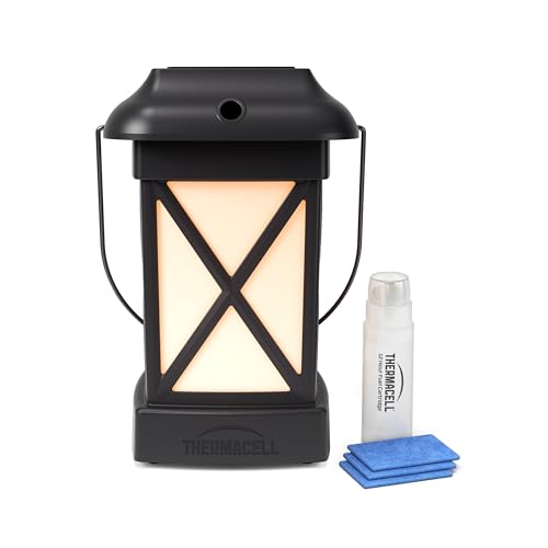 Thermacell Mosquito Repellent Cambridge Lantern; Includes 12-Hour Refill; 15 Foot Zone of Protection; Highly Effective Mosquito Repellent for Patio; Bug Spray Alternative; Scent Free