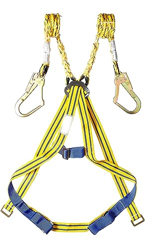 ABS INDUSTRY Safety Belt Harness Adjustable Full Body Double...