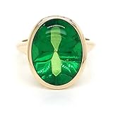 Ring-Material: echt Gelbgold 375/- gestempelt, hochglanzpoliert, Gesamt Gewicht in Gr. 18: ca. 4,89 g