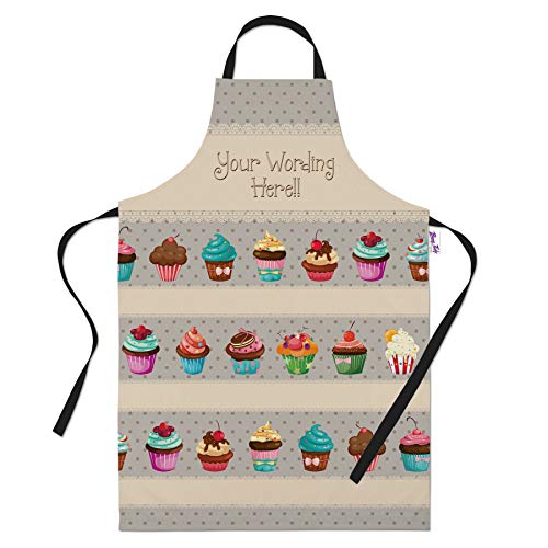Bang Tidy Clothing Personalized Baking Aprons for Women Men - Cooking Chef Apron - Variety Cupcakes