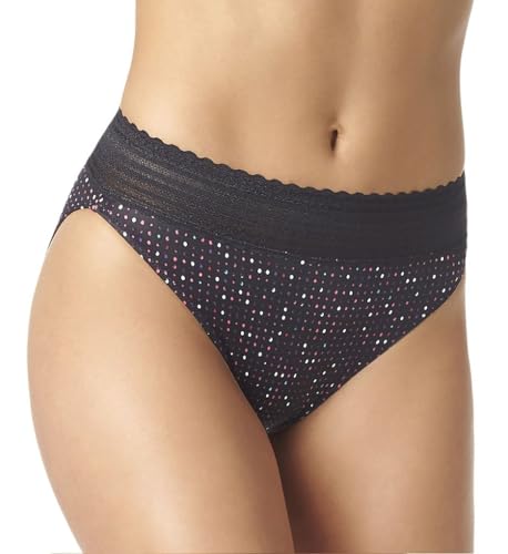 Image of Warner's Women's No Pinching, No Problem Dig-free Comfort Wait With Lace Microfiber Hipster 5609j