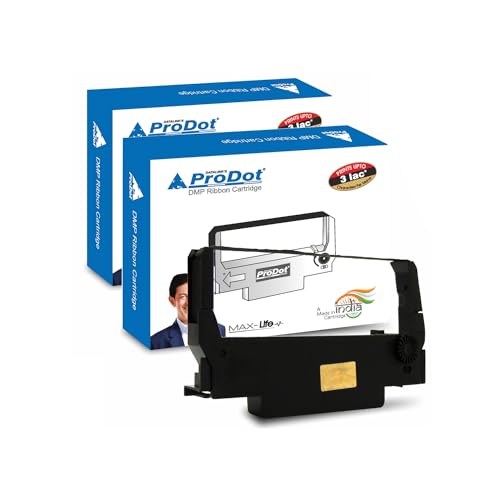 Image of ProDot Dot Matrix Ribbon Cartridge Compatible with EPSON ERC 38 (Pack of 02)