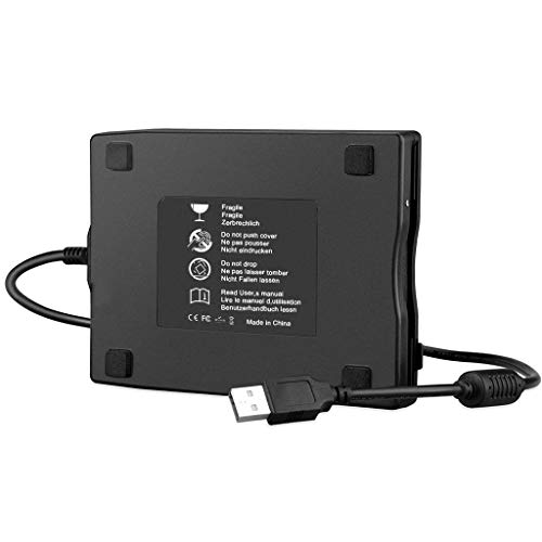 Mthstec Usb Floppy Drive, 3.5" Usb External Floppy Disk Drive 1.44 Mb Slim Plug And Play Fdd Drive For Pc Windows 2000/Xp/Vista/Windows 7/8/10/Mac(Black) #TOP6