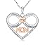 white9-Infinity Heart Mom Necklace