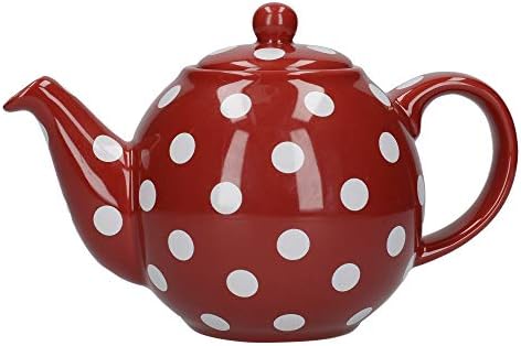 London Pottery Globe Teapot with Strainer, Ceramic, Aqua, 4 Cup Capacity (900 ml)