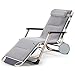 Produktbild Schwerelosigkeit-Stuhl Lounge Recliner mit eckigen Beinen & Abnehmbare atmungsaktive Kissen & Kopfstütze Unterstützung faltbare einstellbare tragbare Büro Patio Beach Pool Side Sports Camping,Gray