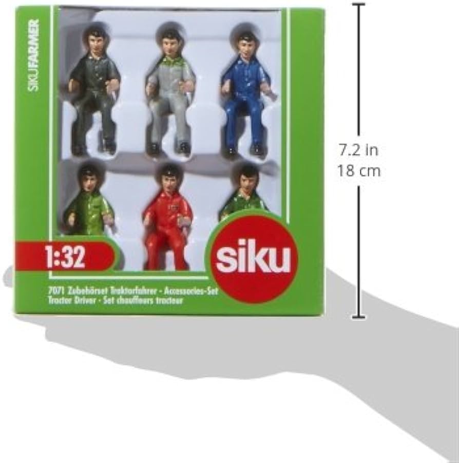 Amazon | ジク (SIKU) パーツ トラクタードライバーーセット 6体 1/32