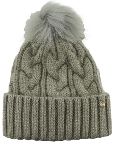 Failsworth Amelia bonnet à pompon femme thym taille unique pour l'hiver