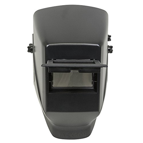Image of Jackson Safety HSL 2 Passive Welding Helmet with 187 Blades, Shade 10 Filter, 2” x 4.25” Safety Plate, Lift Front, Narrow Shell, Black, 4 / Order, 14986