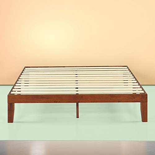 Zinus Wen 12 Inch Wood Platform Bed Frame / Solid Wood / Mattress