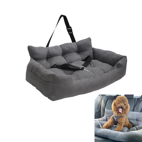 Hunde-Sitzerhöhung für Autositzgurt, Auto-Sitzerhöhung für kleine und mittelgroße Hunde und Katzen, universelles bequemes Hundebett