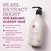 Luseta Glossy Pearl Conditioner for Smoothing and Nourishing Frizzy, Deep Moisturizing Conditioner with Pearl Extract, Awakening shine for Dull hair 16.9 fl.oz.