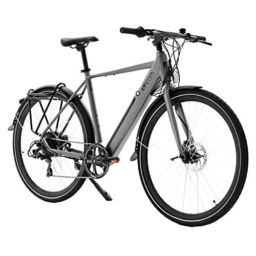 AsVIVA Urban E-Bike BC1-B of BC1-C Pedelec E-bike, 28 inch, grijs, hoogwaardige elektrische fiets met extra sterke accu… - Afbeelding 8